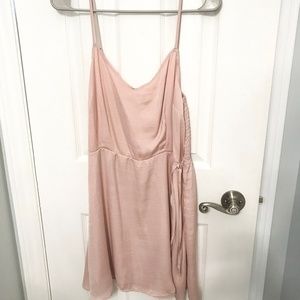Pink Silky Flowy Dress